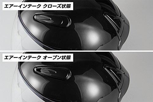 Bike Parts Center Jet Aeroform Motorcycle Helmet, Black, Size L (59cm-60cm) 7221