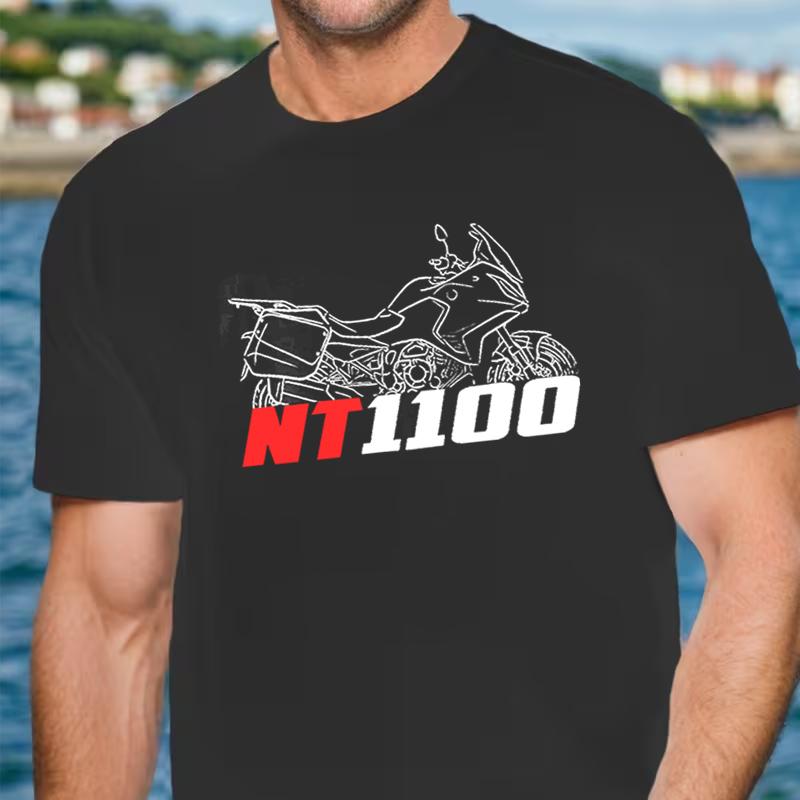 NT1100 20222024 Мотоциклетная футболка для райдеров Мужская и женская Модная Повседневная Высококачественная Футболка с круглым вырезом