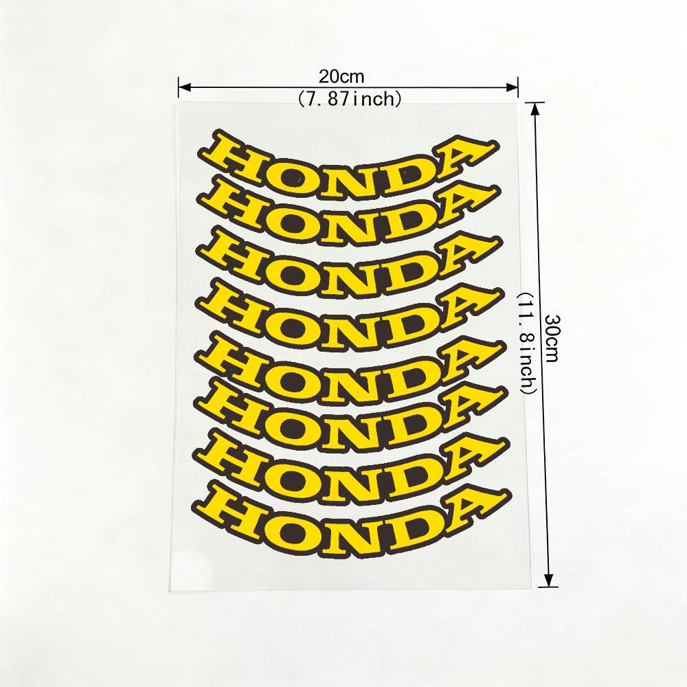 FIQ1 For Honda 18 colors Reflective motorcycle stickers, 3M safety warning at night in the dark scooter helmets