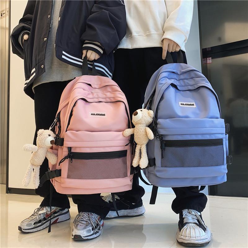 Luo Unisex College Backpack With Nylon And Trendy Printed Design For School