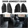 Для Honda Pilot 2009-2015 Передняя Задняя Дверь Панели Подлокотников Накладка Черная Кожа
