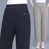 Summer Autumn Thin Casual Pants Middle-Aged Elderly Women Trousers Loose High Waist Female Pants