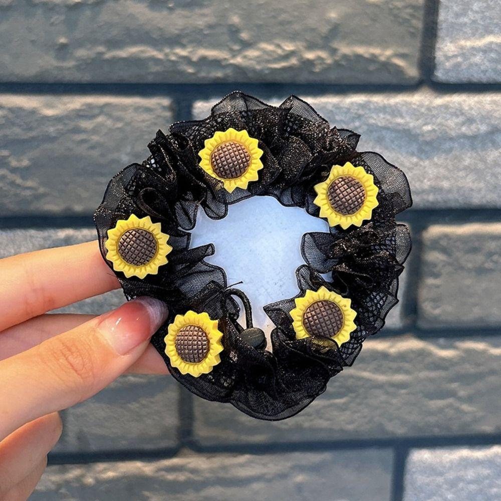 Регулируемая эластичная сетка для волос для девочек, модный головной убор, чехол для пучка волос, милая балетная сетка для волос для детей