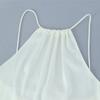 Women Halter Tank Tops Backless Sexy White Shirts Sleeveless Camis