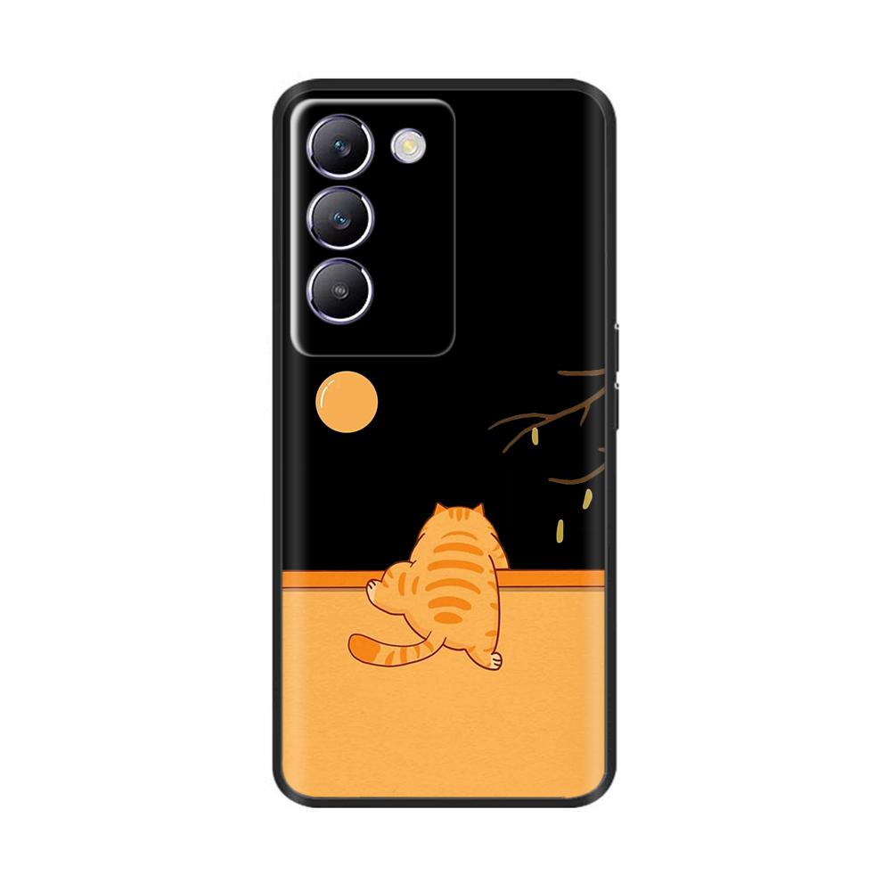 Ударопрочный Чехол Для Vivo V40 SE 5G T3 Y200e 5G V40SE Живопись Нарисованный Задняя Крышка Телефона Мягкий Силиконовый Чехол Для Vivo T3 V40 SE Capa