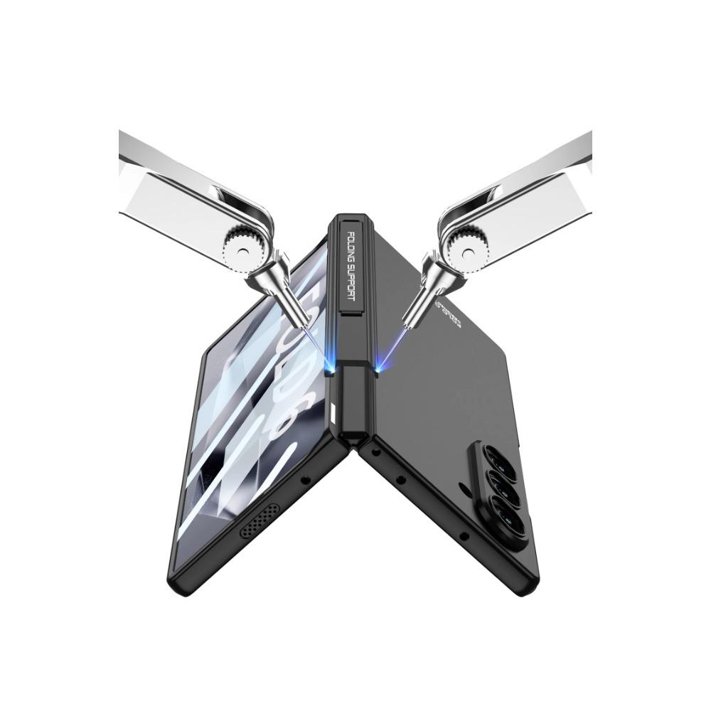 Магнитный шарнирный защитный жесткий чехол для телефона Samsung Galaxy Z Fold 6, противоударный чехол с кронштейном для защиты экрана