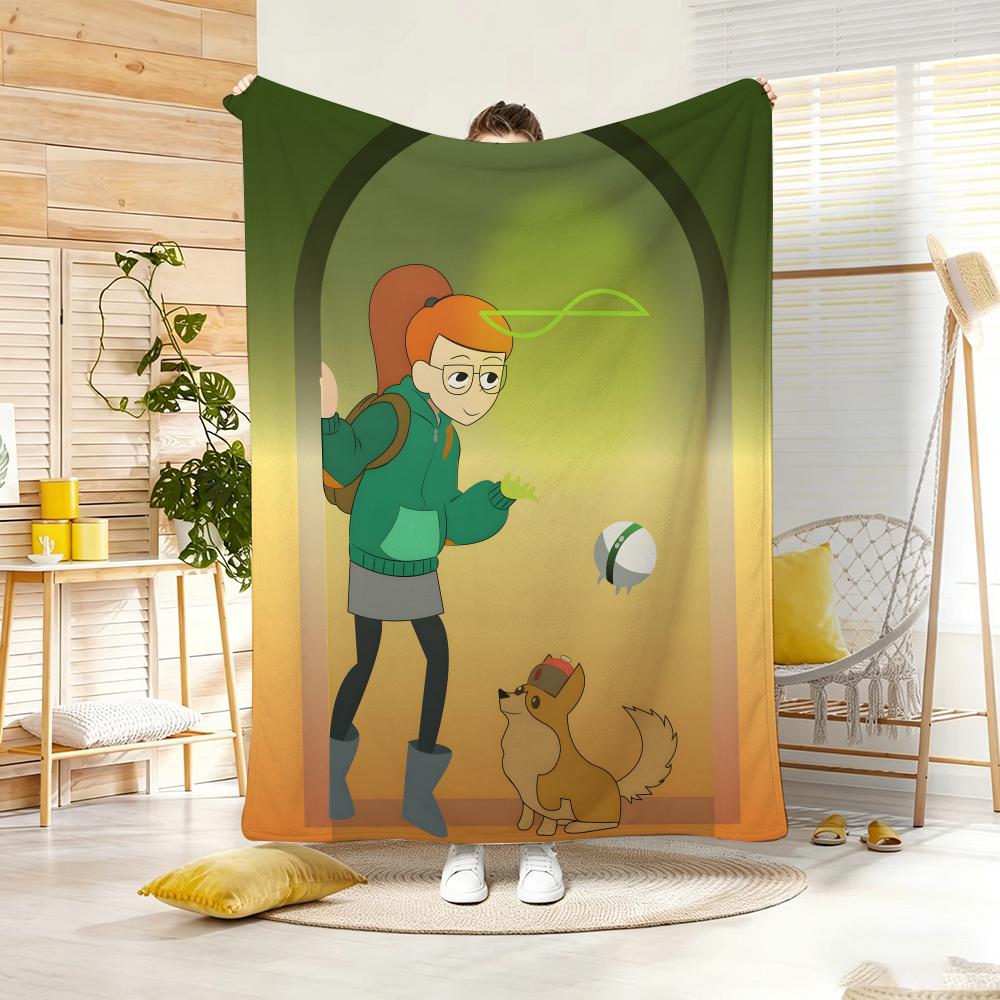 Аниме I-Infinity Trains Плед легкий 240 г Фланелевый мягкий приятный для кожи Для летнего охлаждения