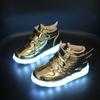 Boys Mesh Luminous Shoes Usb Rechargeable Waterproof Luminous Children's Shoes Fluorescent Shoes Baby Sports Lights Shoes for Girls and Boys