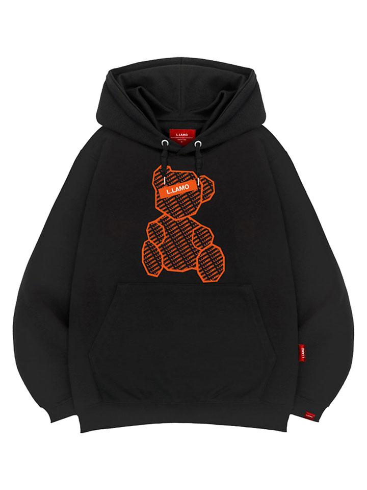 Худи с логотипом-медведем, унисекс, большого размера M~4XL (Тип B)