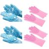Practical-Cleaning Gloves Dogs Cats Bathing Shampoo Gloves Scrubbers Dishwashing Cleaner Gloves