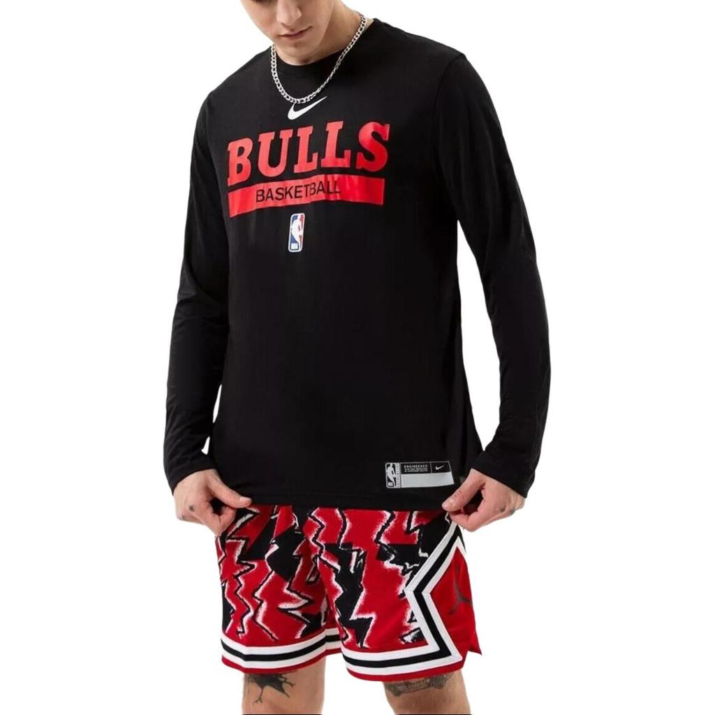Nike Футболка с длинным рукавом для тренировок NBA Chicago Bulls Dri Fit DR6509-010