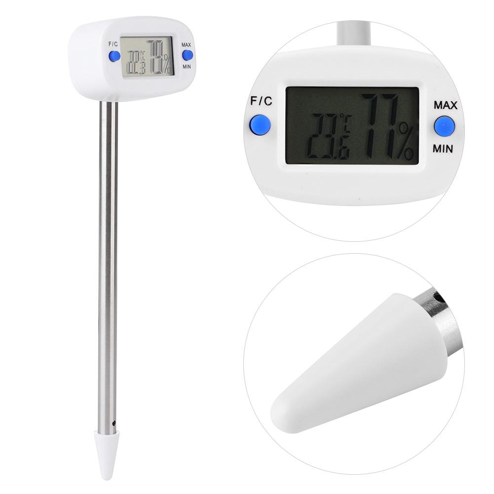 Mini Electronic Soil Temperature Moisture Meter Temperature Humidity Tester for Garden Plants Soil