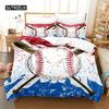 Футбольный комплект постельного белья Спортивный комплект постельного белья для мальчиков Пододеяльник King Quilt Cover Пододеяльник для молодежи Детский комплект постельного белья с двуспальной кроватью