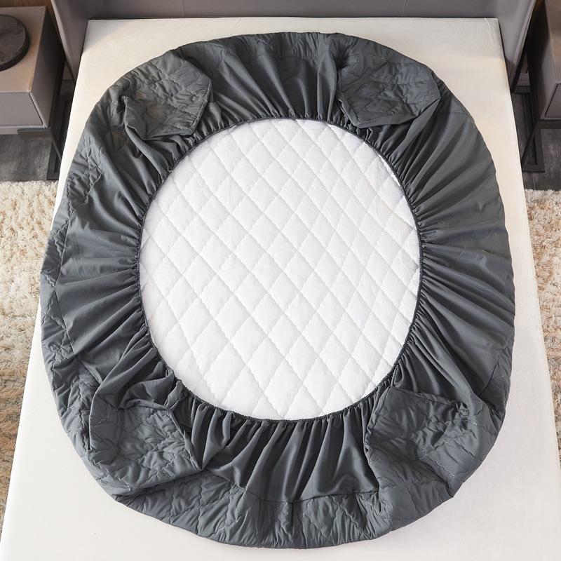 Водонепроницаемый стеганый наматрасник, воздухопроницаемый защитный чехол для кровати, наматрасник Queen, не включая наволочку, простыню с тиснением