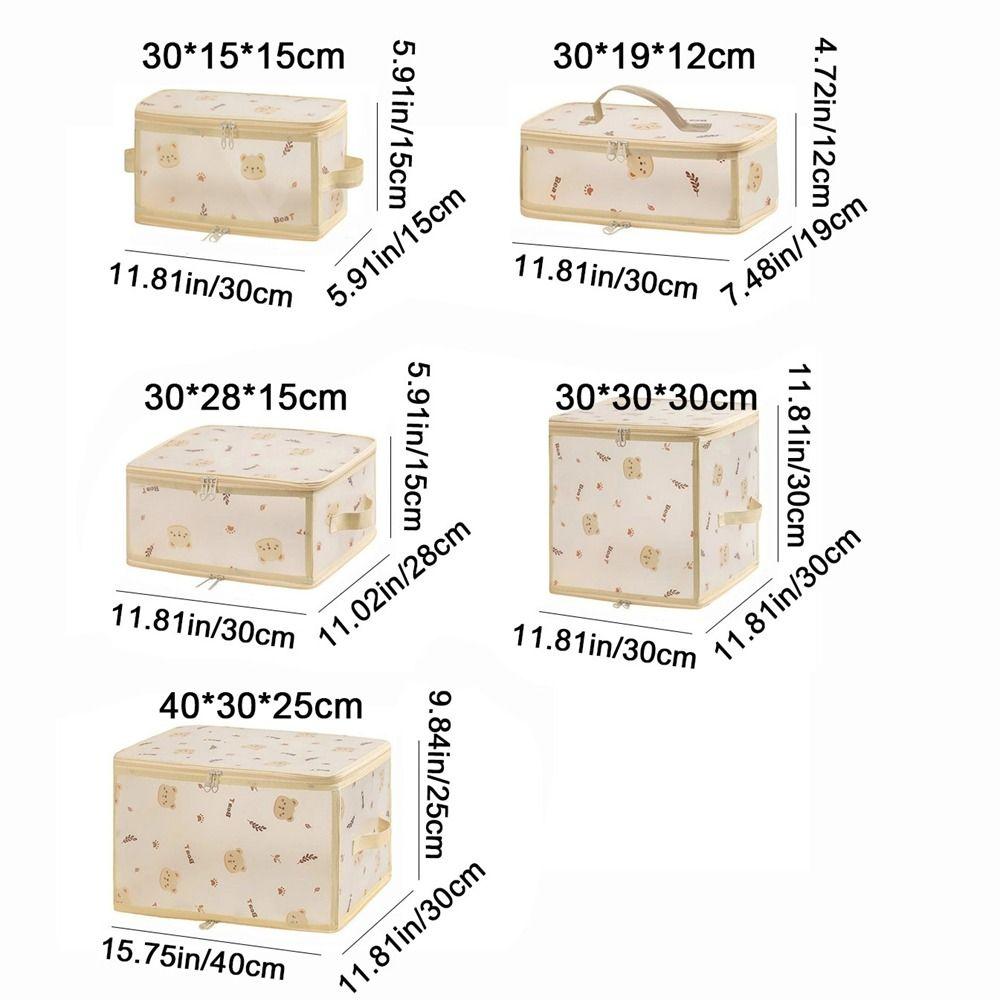 Foldable Clothes Storage Box Waterproof Closet Storage Organizer Bedroom