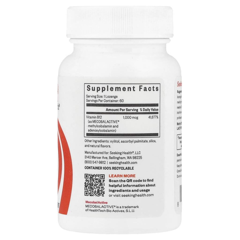 Methyl B12, 1,000Mcg, 60 Lozenges