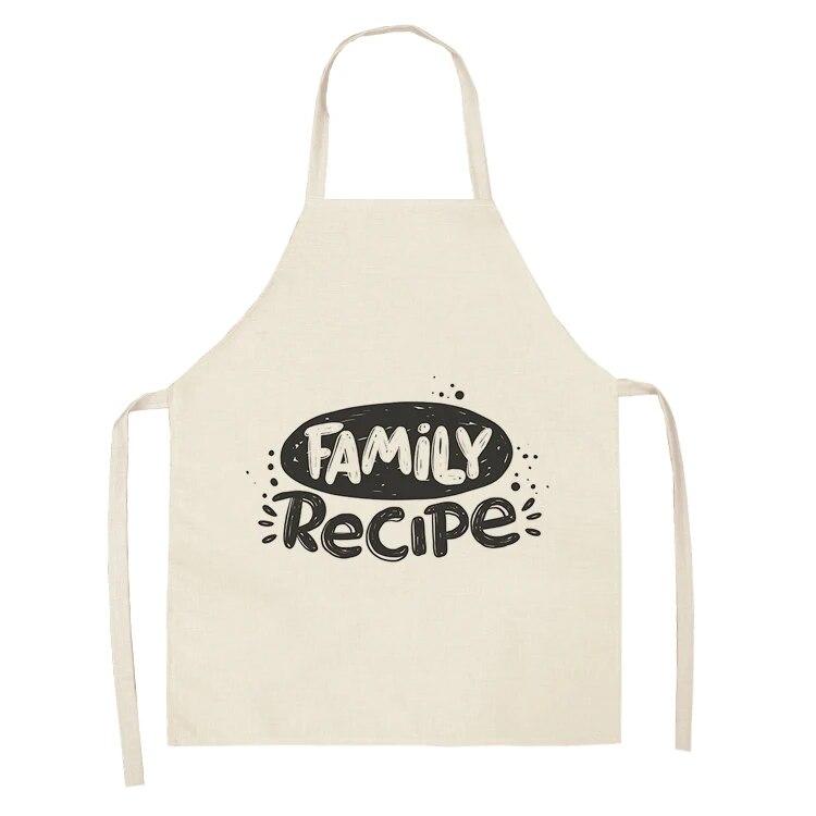 1 Piece Letter Men's and Women's Kitchen Aprons Linen Apron Home Apron Home Cooking Apron Catering Cleaning Apron Wholesale