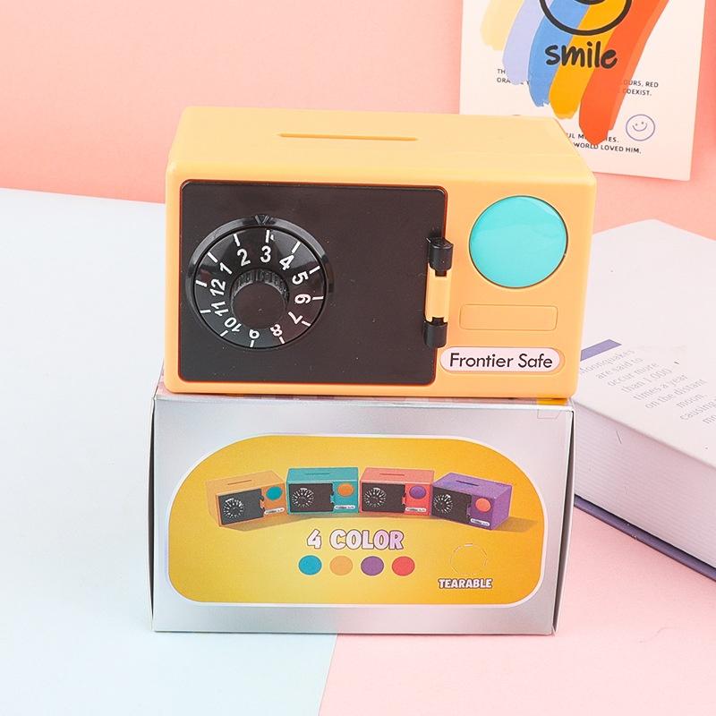 Mini ATM Piggy Bank Electronic Password Safe Kids Money Savings Box Coin Cash Deposit New Year Gift