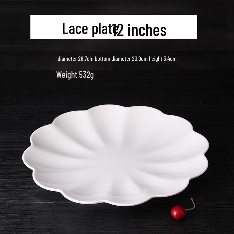 Qianxing A8 White Melamine Dinner Plates