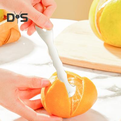 Инструмент для чистки апельсинов Easy Peel Citrus Peeler Нержавеющая сталь Треугольное лезвие Zigzag-Shovel Овощечистка Гаджет для апельсинов Лимонов Грейпфрутов