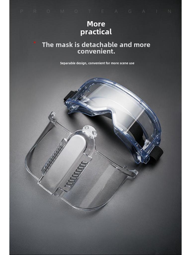 Противоударный прозрачный защитный щиток для лица для использования на кухне