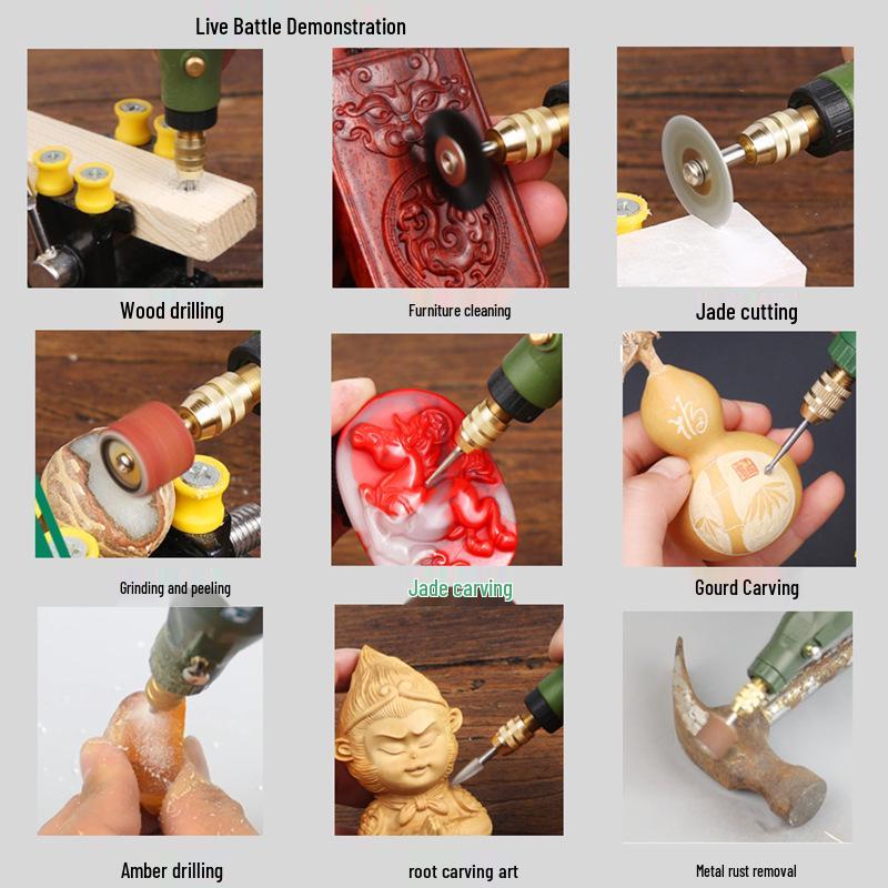 Мини-электродрель и шлифовальная машина с регулировкой скорости для резьбы, полировки и гравировки