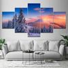 5 Pieces Nature Landscape Snow Tree Canvas Painting Posters and Prints Wall Pictures Modern Living Room Home Decor No Frame