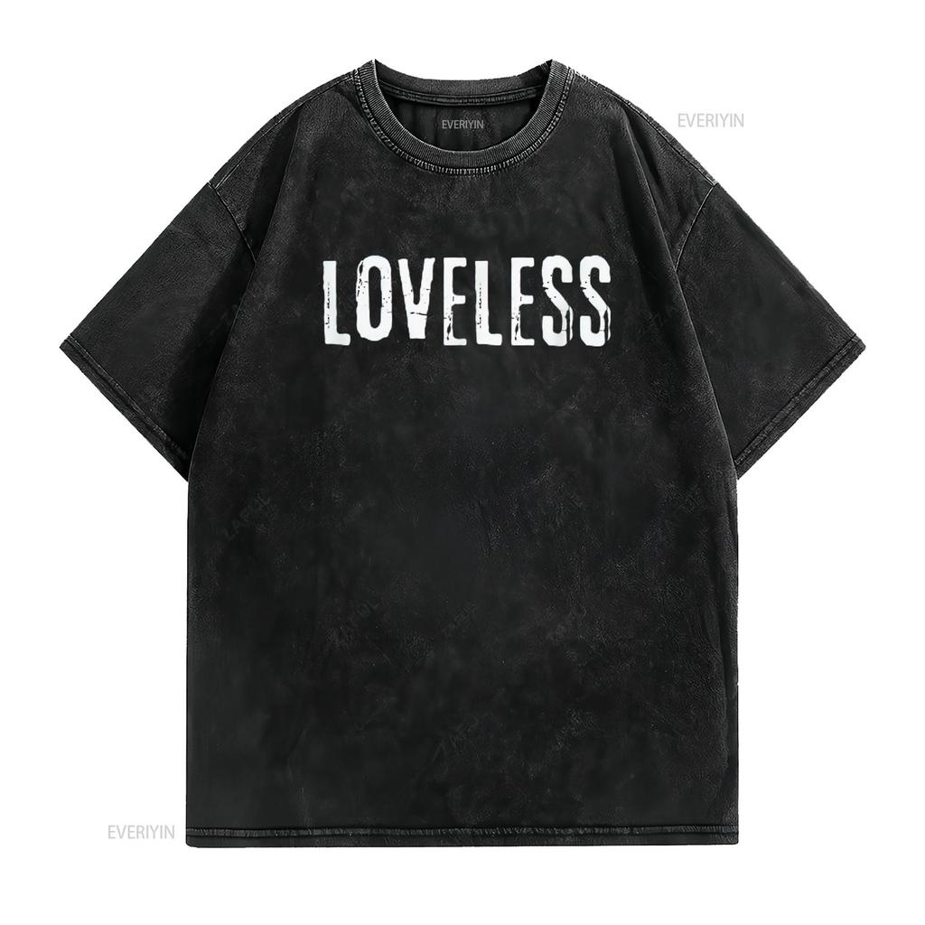 Мужская футболка Loveless Soft Goth Grunge Funny Single Черная X Large винтажная стираная эластичная удобная унисекс дизайнерская одежда