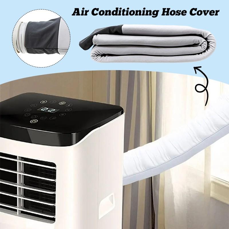 New Air Conditioner Hose Cover Insulation Hose Sleeve Dustproof Outdoor Protection Case Easy Installation for Most Exhaust Hose