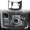Carbon Fiber Interior For Mazda CX-5 CX5 2017 2018 Electronic Handbrake Knob Button Panel Cover Trim Sticker Accessoire Voiture