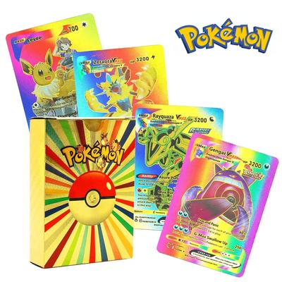 55 шт. Карты Покемон VSTAR GX EX VMAX МЕГА КОМАНДА ТЕГ Энергия Тренер Чаризард Пикачу Редкая Коллекция Боевая Карта A04