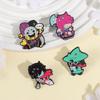 Anime Clown Doll Enamel Pins Custom Anime Characters Brooches Lapel Badges Clothes Punk Gothic Jewelry Gift for Friends