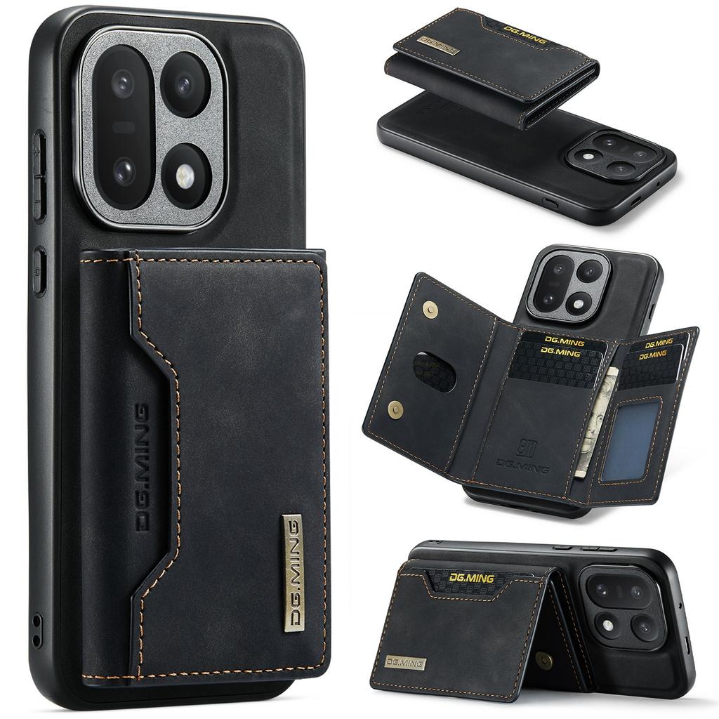 DG.MING Серия M2 для OnePlus 15 5G Трехстворчатый кошелек-чехол из ПУ-кожи с отделениями для карт