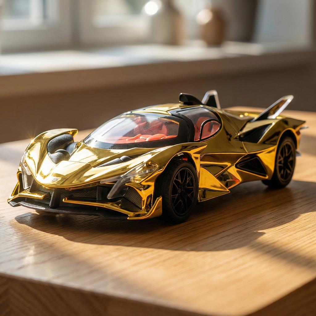 1:32 Apollo EVO Версия с гальваническим покрытием Суперкар Металл Сплав Литая Модель Автомобиля Настольный Дисплей Коллекционные Предметы Украшение Праздничные Подарки