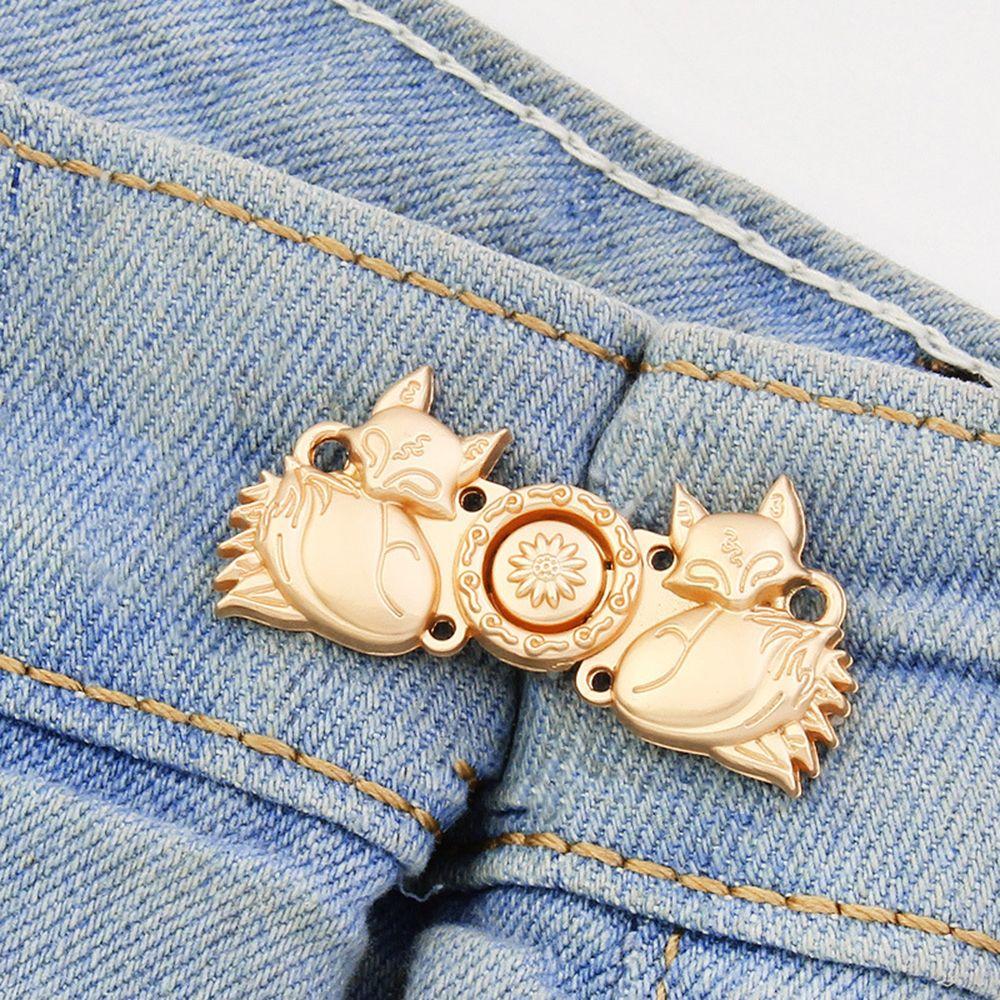 Flower Fashion Jewelry Women Brooch Jeans Accessories Anti-Exposure Brooch Tightening Waistband Pin