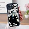 Чехол для телефона JJK Махито для iPhone 17 16 15 14 13 12 11 Air Pro Max Plus Черный Мягкий ТПУ Ударопрочный Чехол