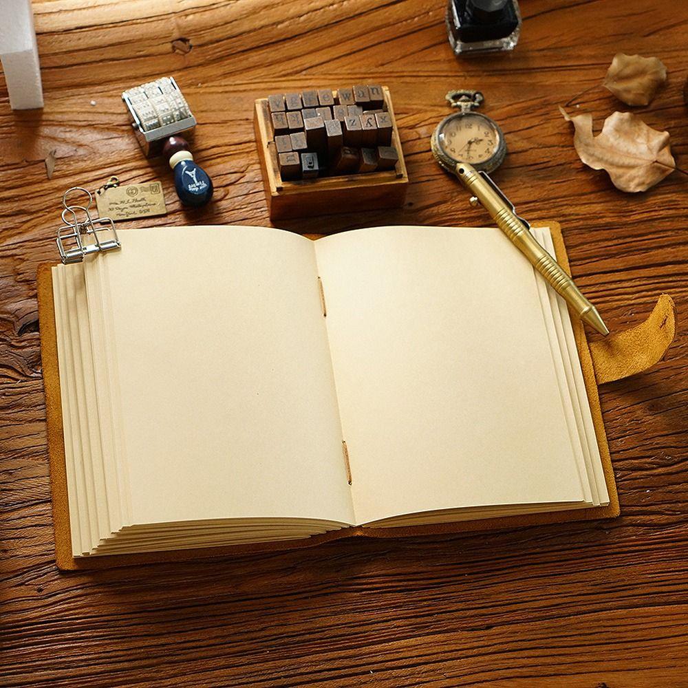 Журнал ручной работы в кожаном переплете из натуральной кожи, блокнот для зарисовок, антикварный ежедневный блокнот для записей