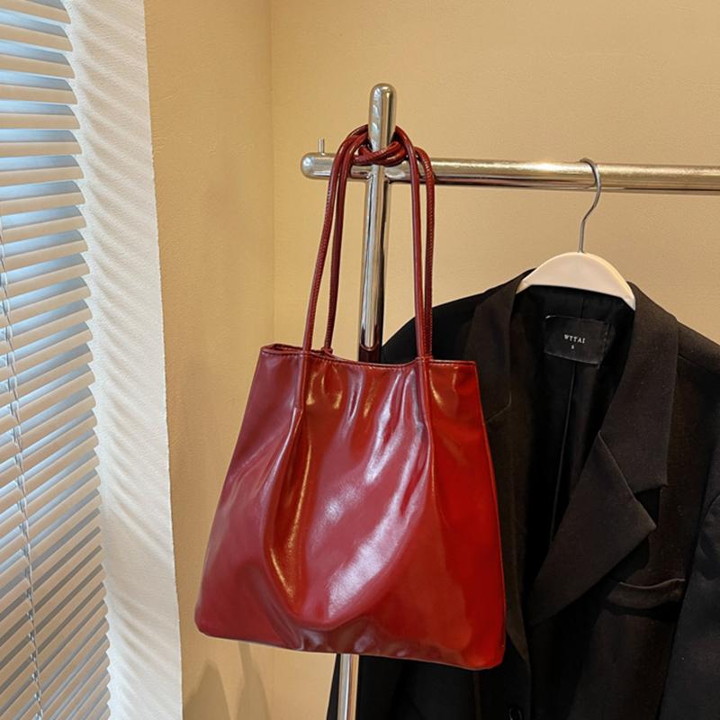 Yogodlns Новая женская модная сумка-тоут большой вместимости однотонная стильная сумка-ведро мягкая сумка для работы женские модные ПУ сумки через плечо