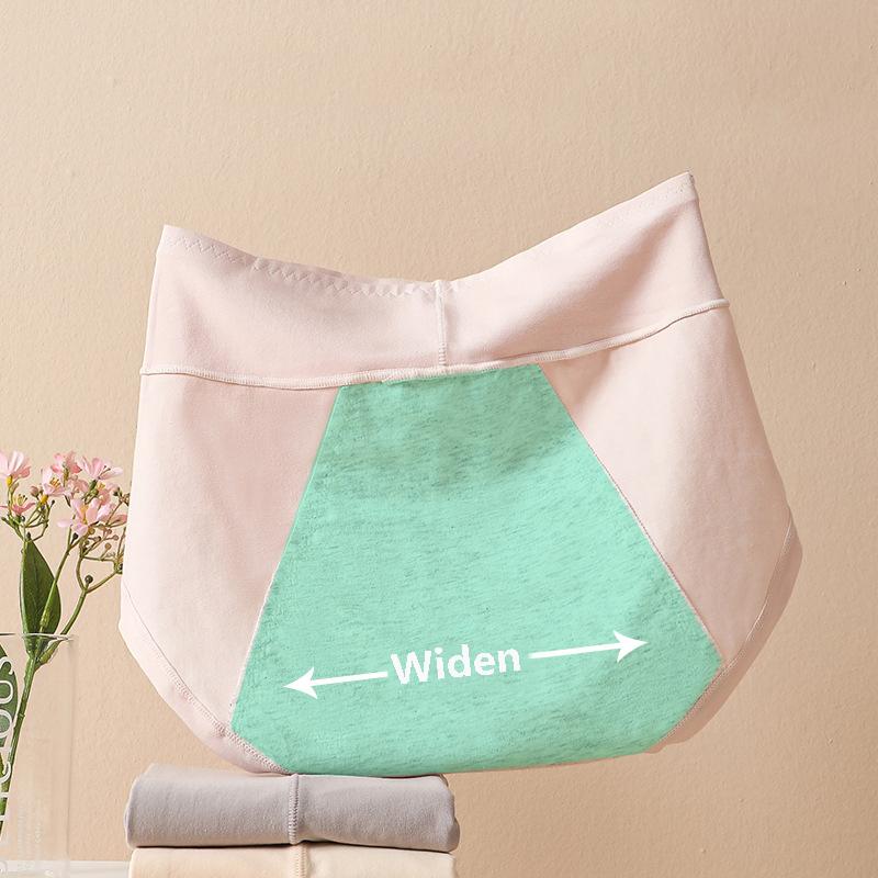 Менструальные трусики с высокой талией, женские расширенные герметичные брюки, физиологическое нижнее белье, хлопковые трусы размера плюс L-3XL, женские трусы