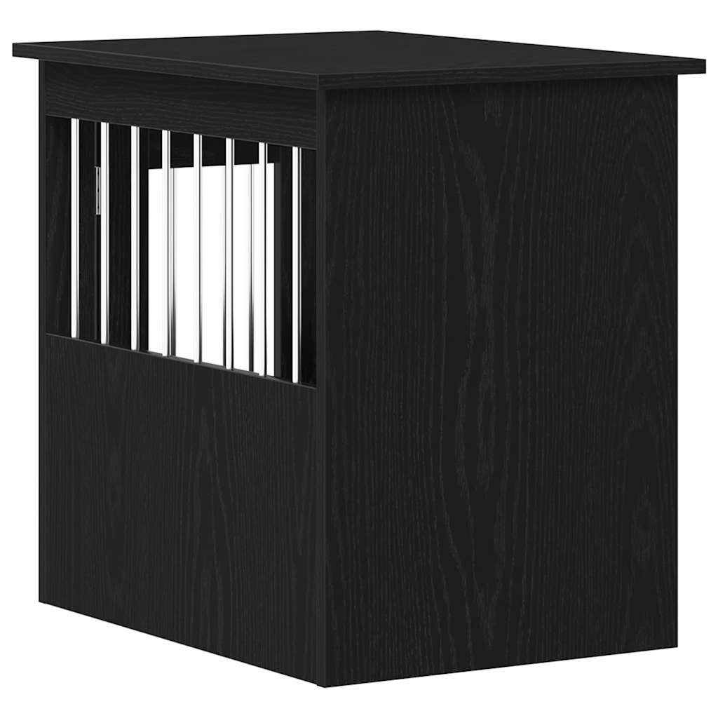 Dog Crate Furniture Black Oak 45 x 62 x 59 cm Engineered Wood