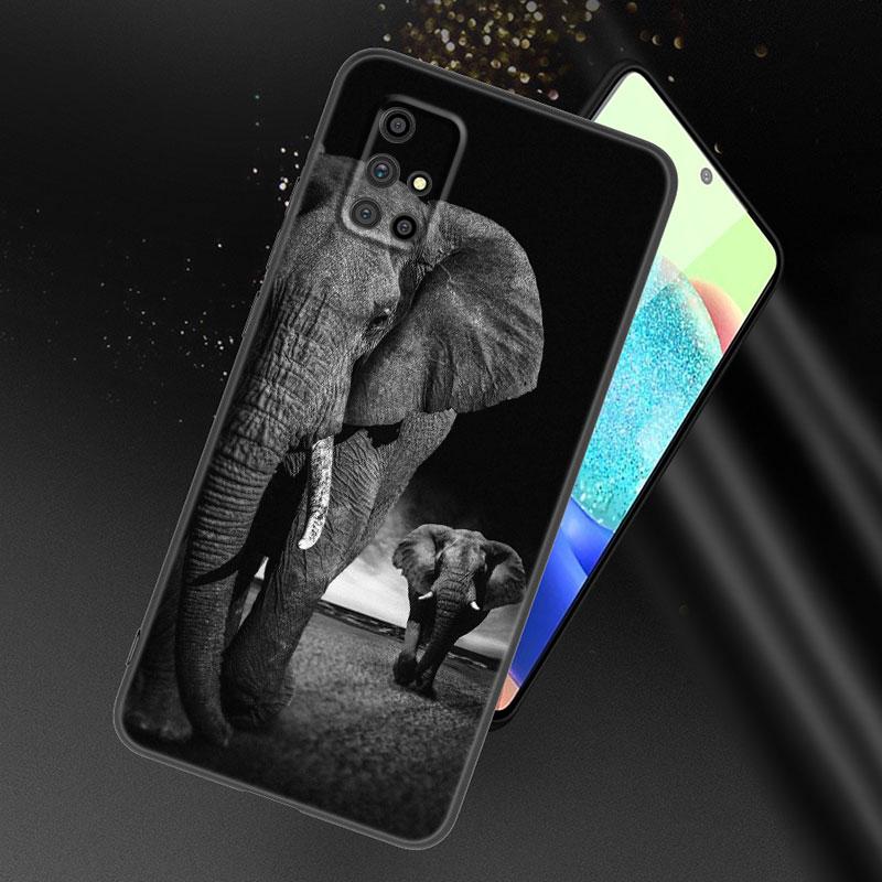 Animal Elephant Phone Case For Samsung Galaxy A21 A30 A50 A52 S A13 A22 A32 A33 A53 A73 5G A11 A12 A31 A51 A70 A71 A72 Cover