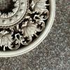 40СМ высококачественная европейская резьба по массиву дерева круглая наклейка потолочная фоновая стена декоративные цветы из массива дерева европа