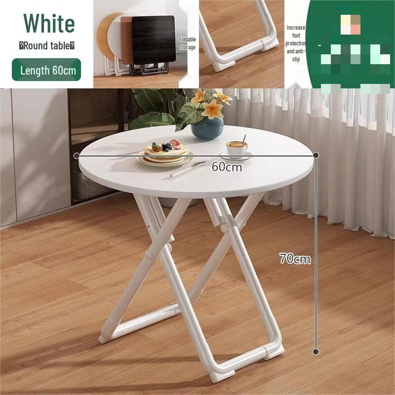 ZISIZ Folding Small Round Dining Table
