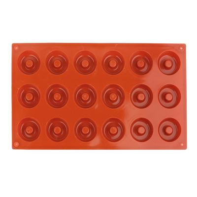 Форма для пончиков на 18 ячеек, антипригарная форма для выпечки пончиков, силиконовые формы для шоколадного мыла ручной работы