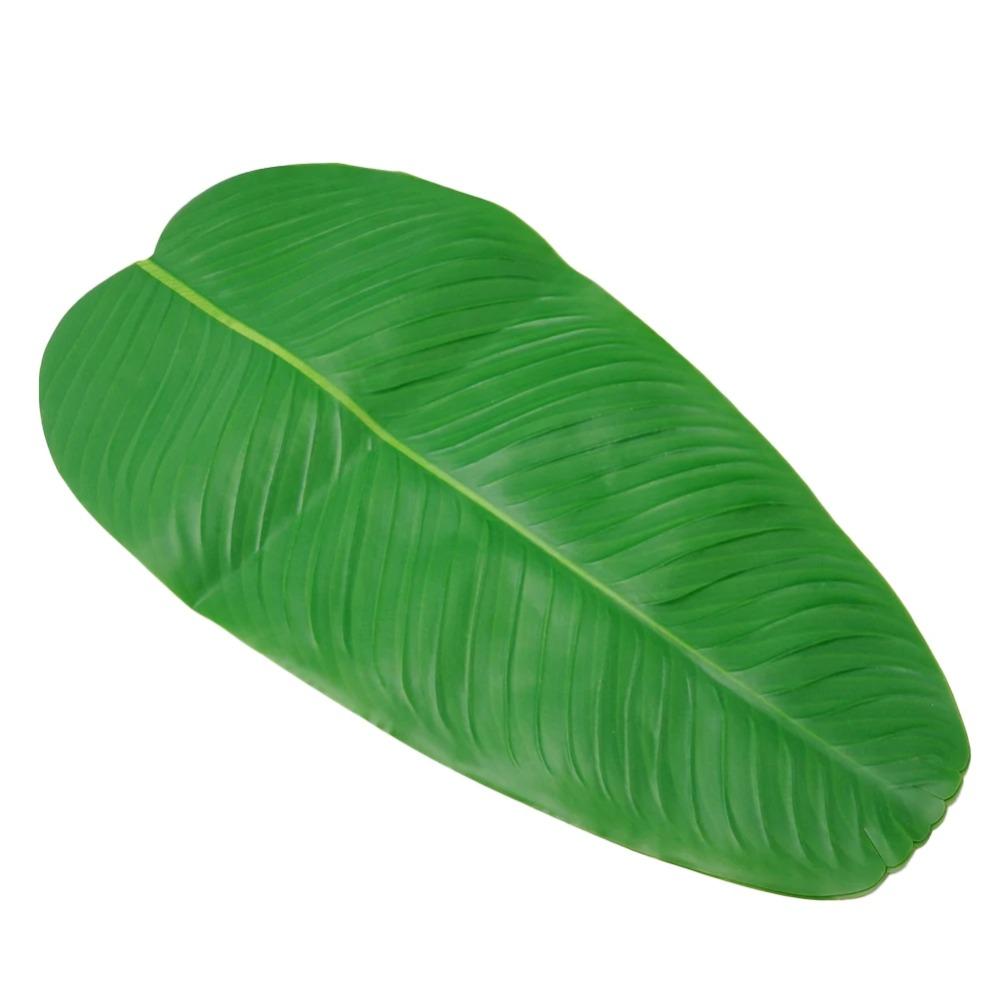 Tropical Artificial Banana Leaf Place Mats Green Drink Cup Coasters Green Plants Home Garden Decor