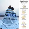 Manchester City Personalized Name Blanket Cozy Personalized Blanket Soft Warm Cozy Great for Livingroom Office Chair Home Decor Nap