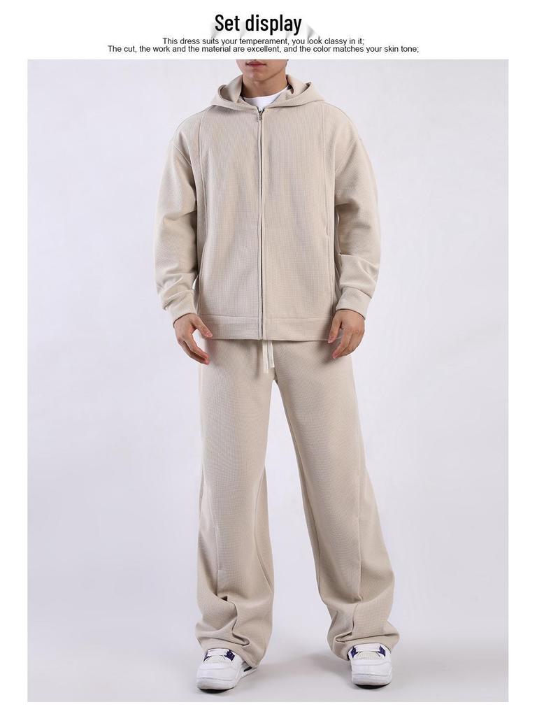 Мужской кардиган-худи на молнии - Осенне-зимняя верхняя одежда Smart Casual с карманами (2024)
