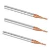 3Pcs Milling Cutter 4 Flutes Tungsten Steel CNC End Mill Cutting Tool 1.5 x 50 x 4T