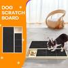 Когтеточка для собачьих когтей с коробкой для лакомств, деревянная подкладка для хранения домашних животных с коробкой для хранения закусок, съемная подкладка для царапания лап для дрессировки собак