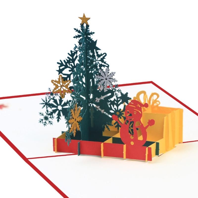 Открытка с подарками на годовщину, 3D Pop-Up открытки с Сантой для запоминающихся поздравлений и приглашений